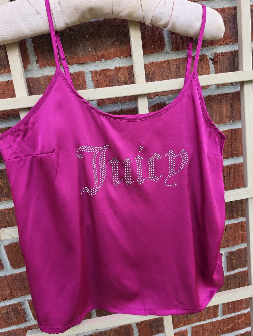 Juicy Couture Sleep Tank Red Rhinestones Large